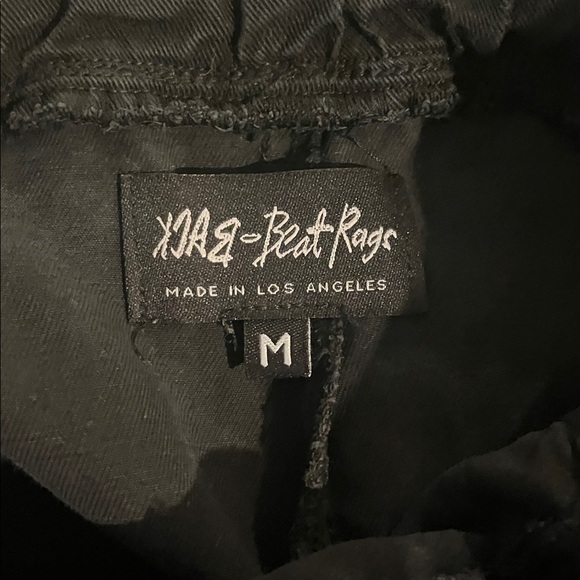 Back‎ Beat Rags Co | Black Tencel Paperbag Wide Leg Easy Pants Medium Silky - Picture 7 of 12